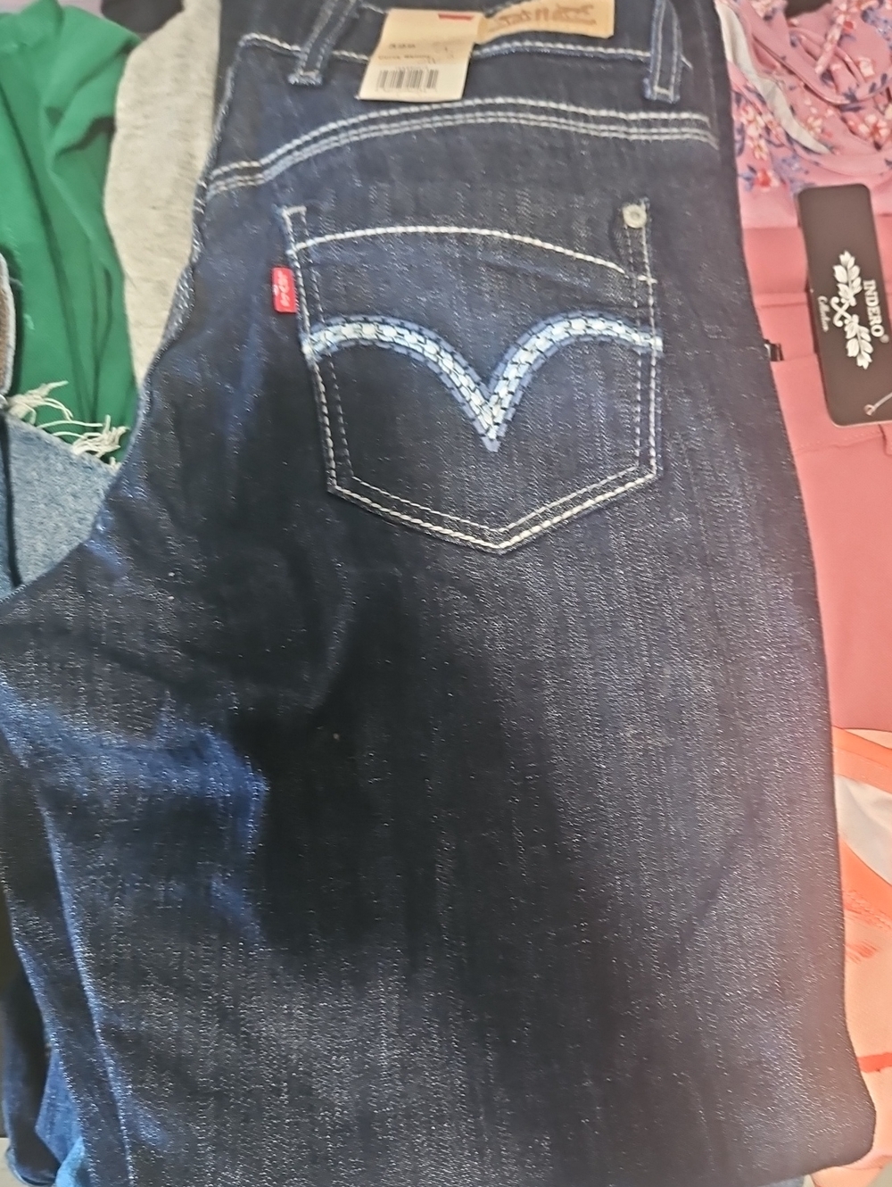 Levi's Women's Dark Blue Straight Leg Jeans